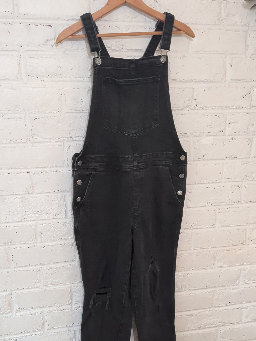 Old Navy Black Women's Overalls with Adjustable Straps